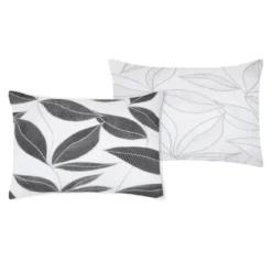 Federa cuscino letto rettangolare percalle di cotone (50 x 70 cm) Matisse Grigio