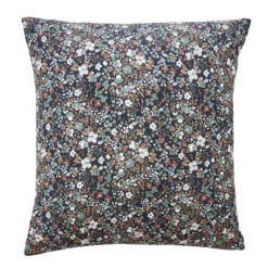 Federa cuscino quadrata garza di cotone (60 x 60 cm) Constance Blu notte