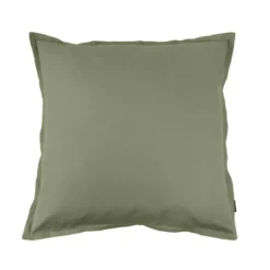 Federa cuscino quadrata percalle di cotone (65 cm) Cali Verde rosmarino