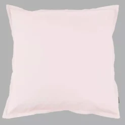 Federa per cuscino quadrata in percalle di cotone (80 x 80 cm) Cali Rosa cipria