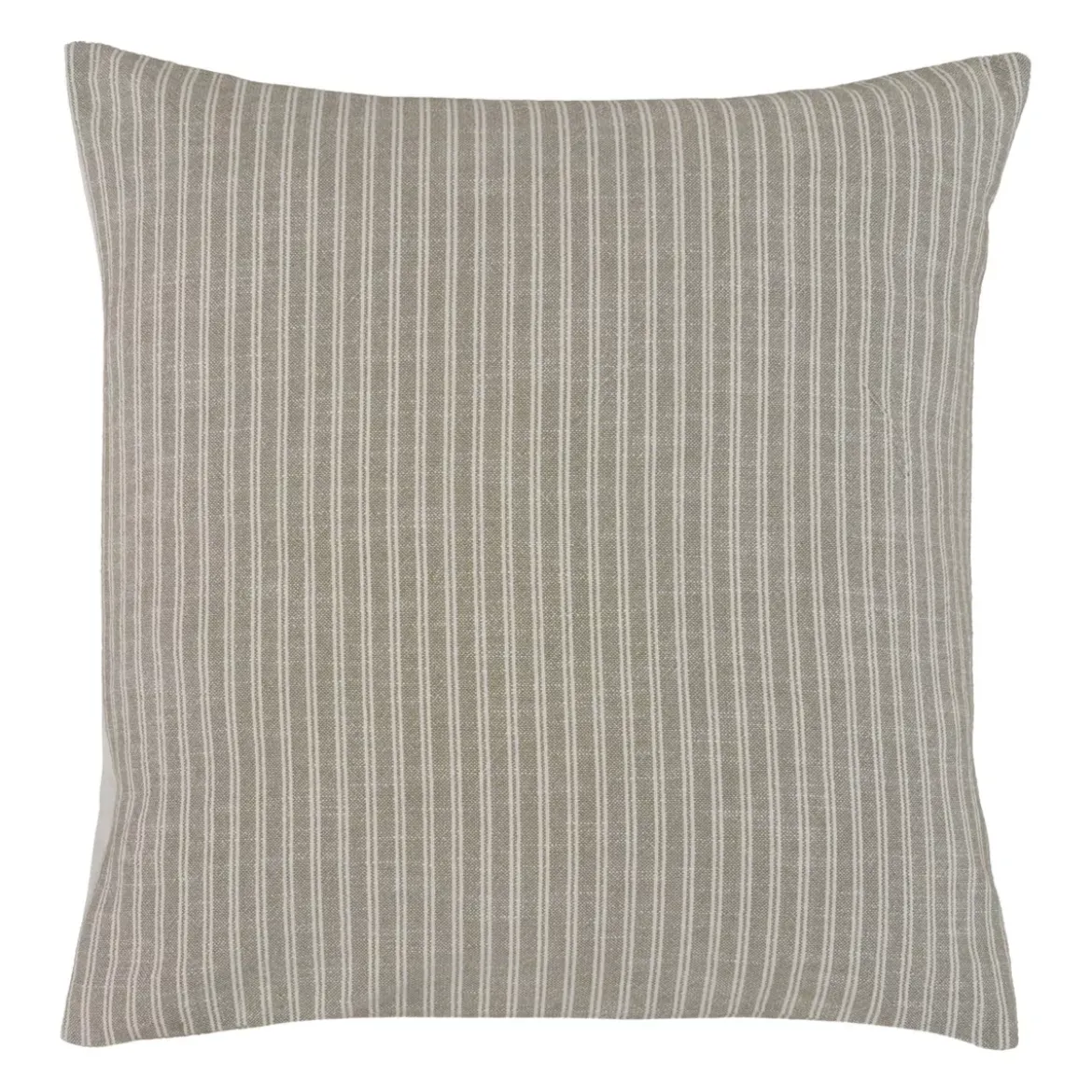 Federa per cuscino quadrata reversibile in cotone testurizzato e percalle (80 x 80 cm) Alice Verde