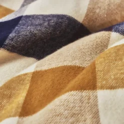 Federa per cuscino rettangolare flanella di cotone (50 x 70 cm) Nina quadri Multicolore