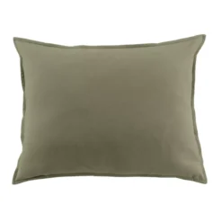 Federa per cuscino rettangolare flanella di cotone (50 x 70 cm) Nina Verde rosmarino