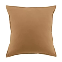 Federa quadrata flanella di cotone (63 x 63 cm) Théa Camel