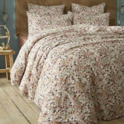 Federa quadrata garza di cotone (60 x 60 cm) Constance Beige pampa