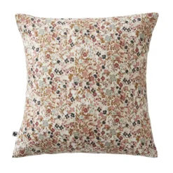 Federa quadrata garza di cotone (60 x 60 cm) Constance Beige pampa