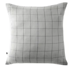Federa quadrata garza di cotone (60 cm) Gaïa Match Grigio nuvola