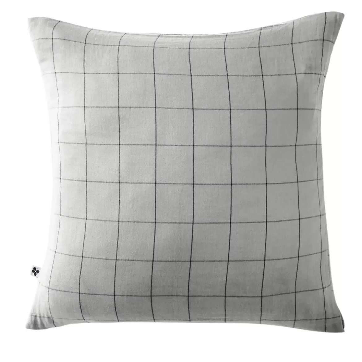 Federa quadrata garza di cotone (60 cm) Gaïa Match Grigio nuvola