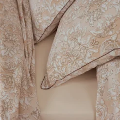 Federa quadrata percalle di cotone (65 x 65 cm) Palazzo Beige