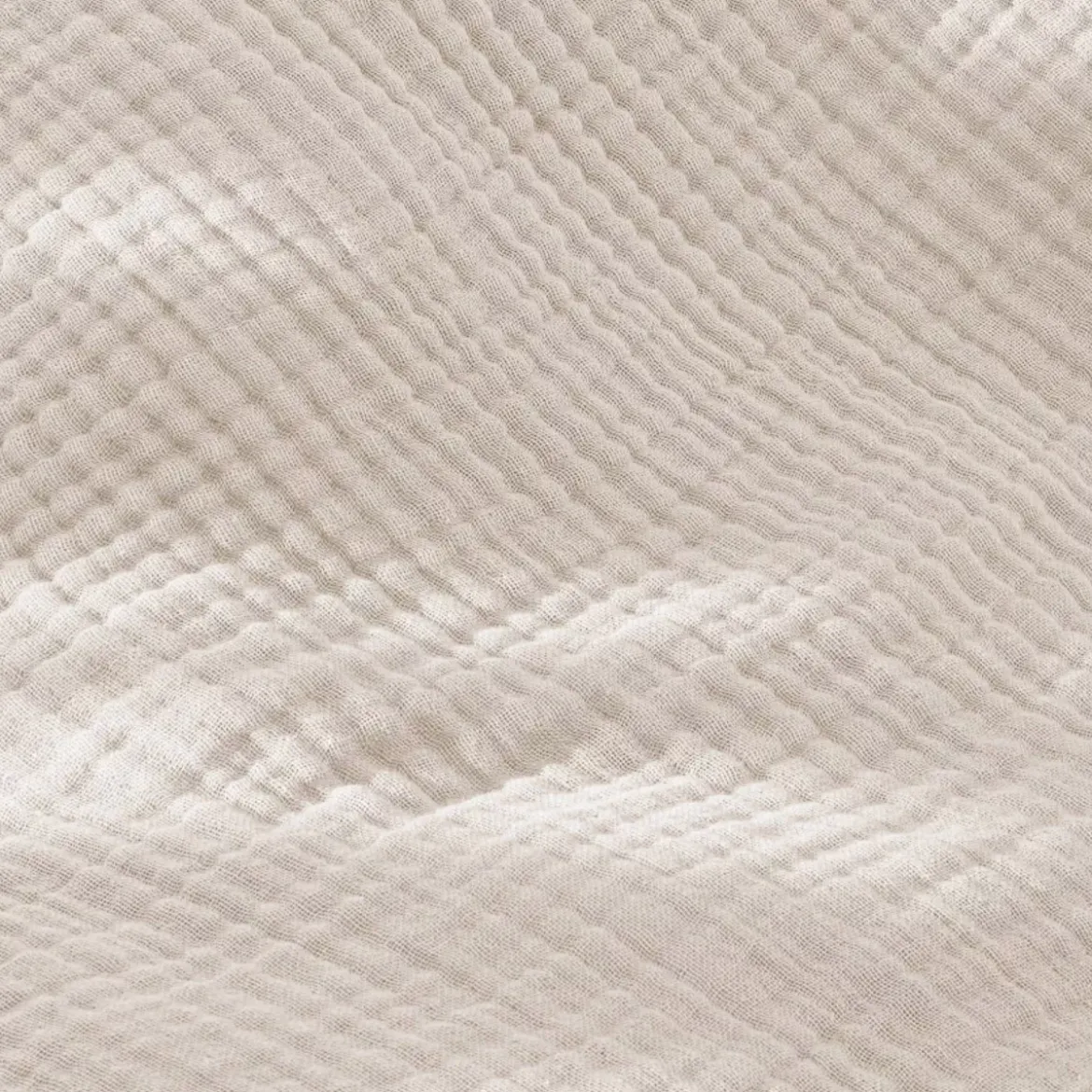 Federa quadrupla garza di cotone (50 x 70 cm) Victoria x Gaïa Beige pampa