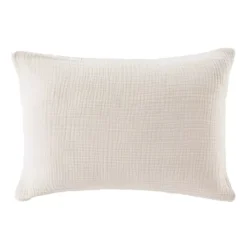 Federa quadrupla garza di cotone (50 x 70 cm) Victoria x Gaïa Beige pampa