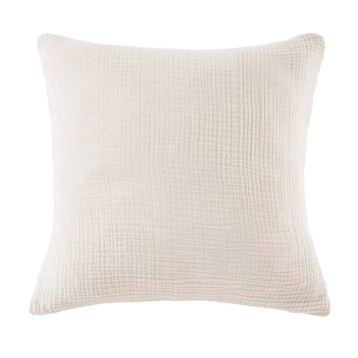 Federa quadrupla garza di cotone (60 x 60 cm) Victoria x Gaïa Beige pampa