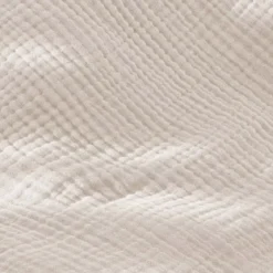 Federa quadrupla garza di cotone (60 x 60 cm) Victoria x Gaïa Beige pampa