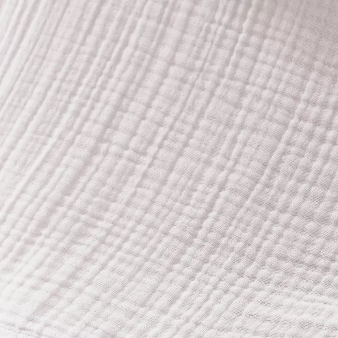 Federa quadrupla garza di cotone (50 x 70 cm) Victoria x Gaïa Bianco Chantilly