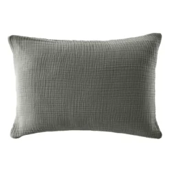Federa quadrupla garza di cotone (50 x 70 cm) Victoria x Gaïa Verde rosmarino