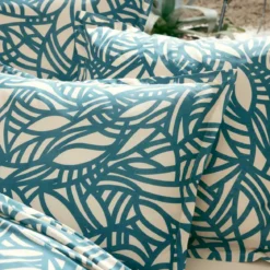 Federa rettangolare cotone lavato (50 x 70 cm) Serena Blu