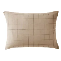 Federa rettangolare garza di cotone (50 x 70 cm) Gaïa Match Marrone corda