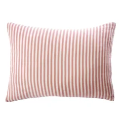 Federa rettangolare in garza di cotone (50 x 70 cm) Gaïa righe Albicocca