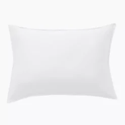 Federa rettangolare in raso di bambù (50 x 80 cm) Sienna Bianco chantilly
