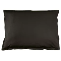 Federa rettangolare percalle di cotone (70 cm) Cali Nero