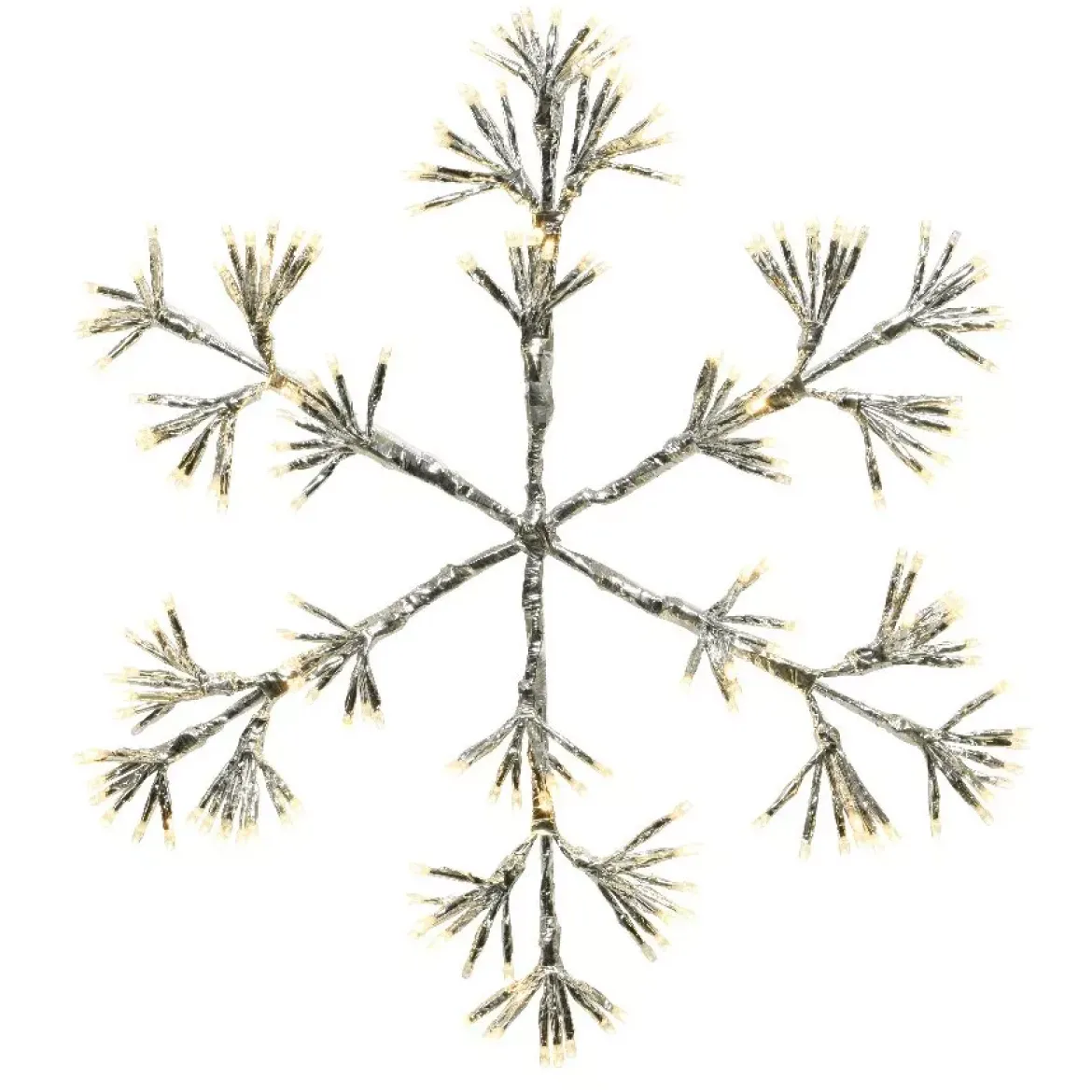 Fiocchi di neve luminosi Flash Bianco caldo 336 LED