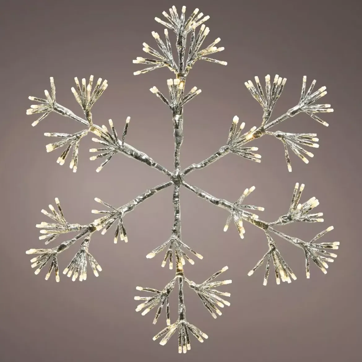 Fiocchi di neve luminosi Flash Bianco caldo 336 LED