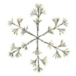 Fiocco di neve luminosio 192 LED (H48 cm) Flash Bianco caldo