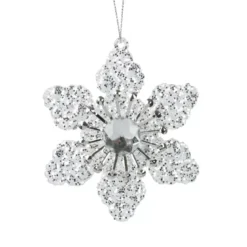 Fiore decorativo da appendere (D9 cm) Cortina Argento