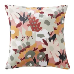 Fodera di cuscino quadrata in garza di cotone (60 x 60 cm) Azel Multicolore