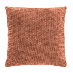 Fodera per cuscino quadrata in velluto (40 x 40 cm) Leo Rosa