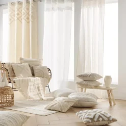 Fodera per cuscino quadrata juta (40 x 40 cm) Damia Beige