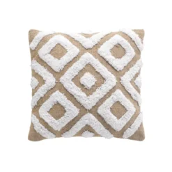 Fodera per cuscino quadrata juta (40 x 40 cm) Damia Beige