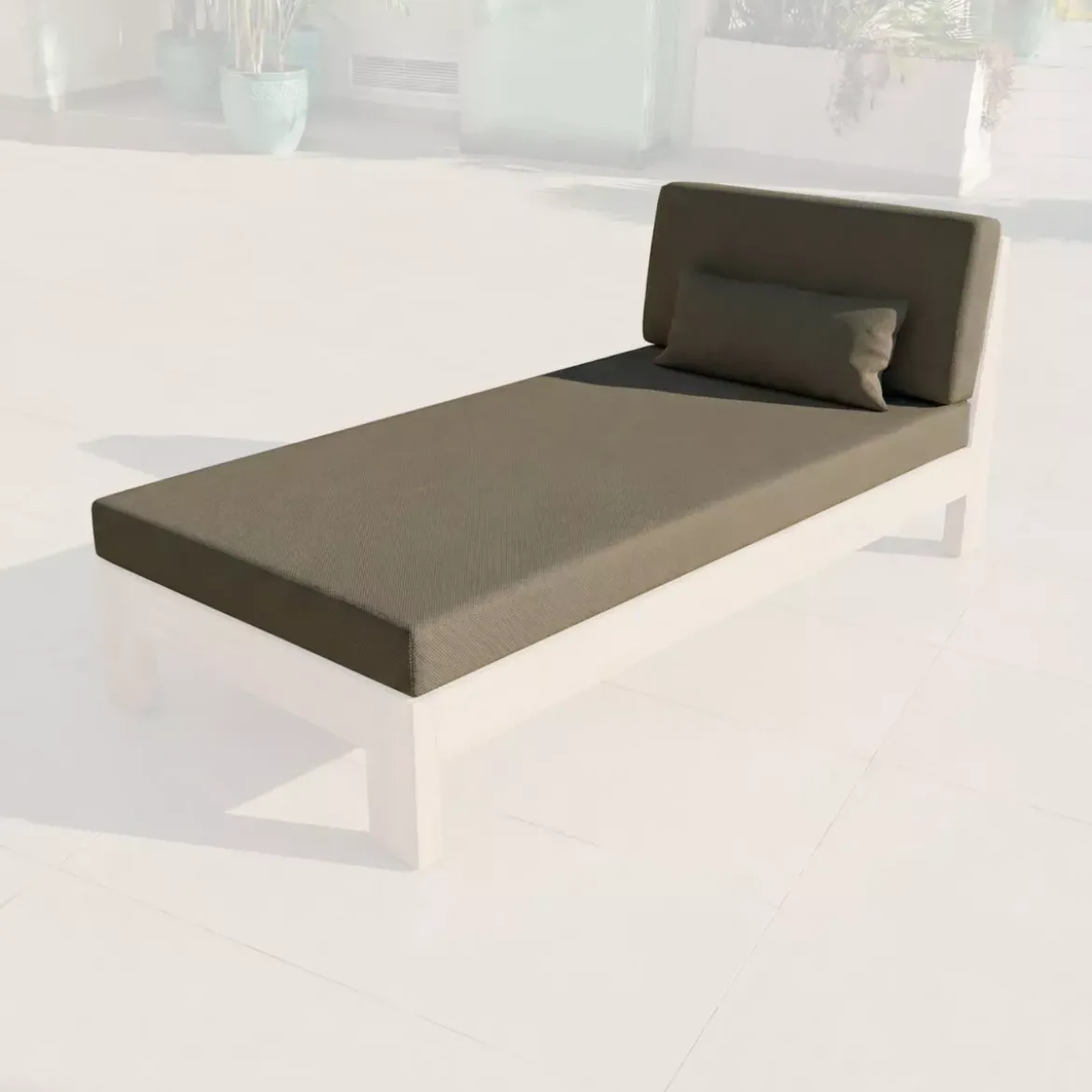 Fodere per cuscini di ricambio per Chaise longue Bornéo Marrone sepia