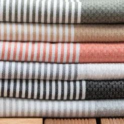 Fouta cotone riciclato (100 x 200 cm) Oceano Grigio