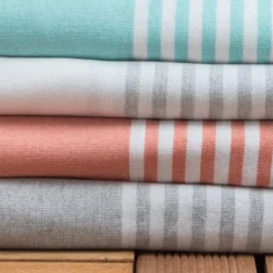 Fouta cotone riciclato (200 x 200 cm) Summer Grigio
