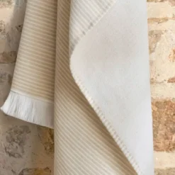Fouta in cotone e spugna (95 x 180 cm) Marina Beige