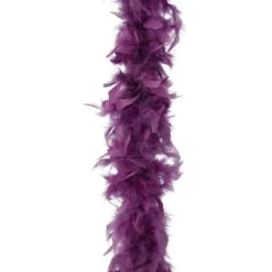 Ghirlanda Boa di piume (184 cm) Deluxe Fico