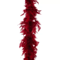 Ghirlanda Boa di piume (184 cm) Deluxe Bordeaux