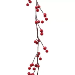 Ghirlanda decorata Célénia Rosso