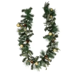 Ghirlanda di abete (200 cm) Foglie di eucalipto Verde