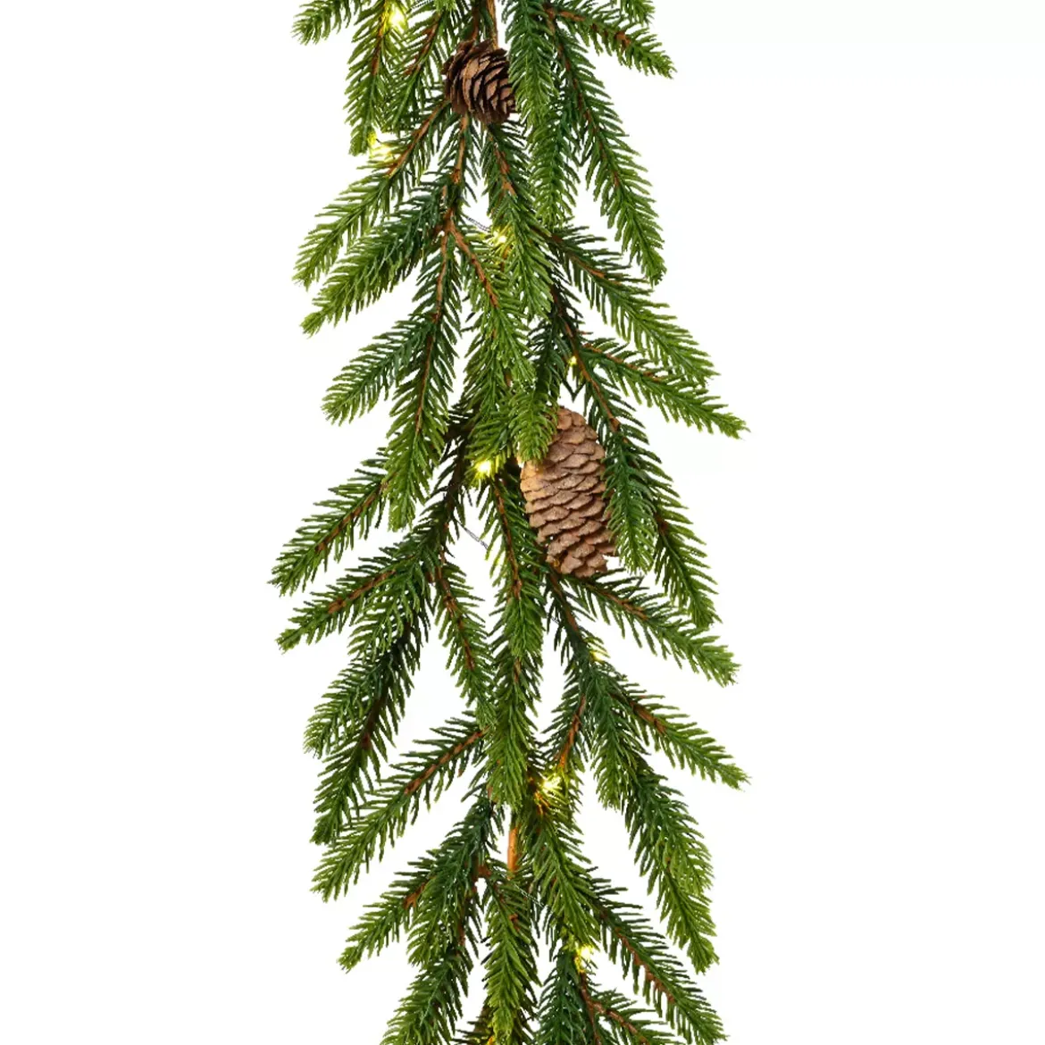 Ghirlanda di luci di abete con 50 LED (180 cm) Forest Bianco caldo