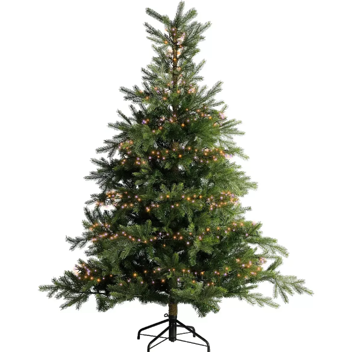 Ghirlanda di luci 11 m 500 LED cavo nero NewLuxe Bicolore Arancione/viola