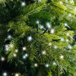 Ghirlanda di luci 34 m 1500 LED cavo verde NewLuxe Bicolore Bianco caldo/freddo
