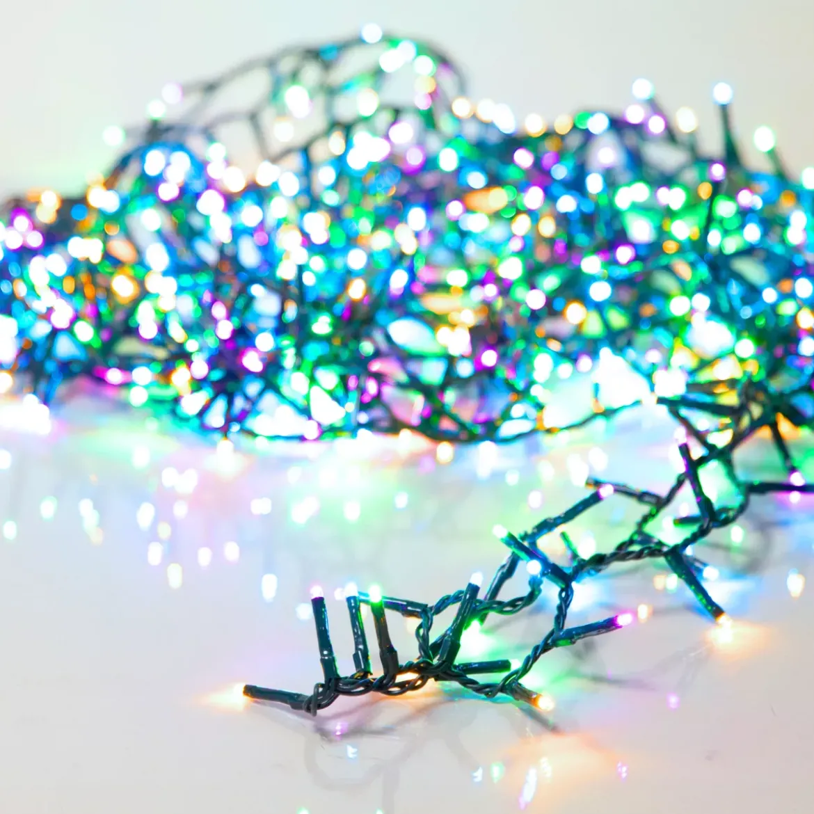 Ghirlanda di luci 11 m 500 LED cavo verde NewLuxe Multicolore pastello