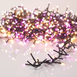 Ghirlanda di luci 16 m 750 LED cavo verde NewLuxe Bicolor Rosa/bianco