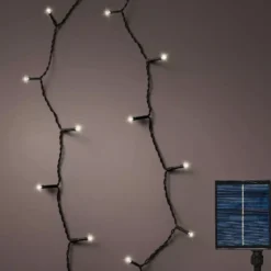 Ghirlanda di luci Solare ricaricabile 18 m Bianco freddo 240 LED