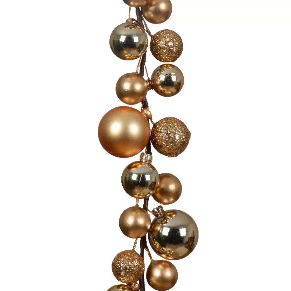Ghirlanda di Natale (180 cm) Palline di Natale Oro