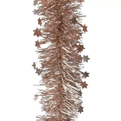 Ghirlanda di Natale (Ø9 cm) Stelle Alpine Rosa scintillate