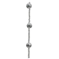 Ghirlanda di perle (172 cm) Disco Argento