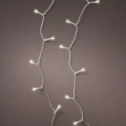 Ghirlanda luminosa a pile 7,10 m 96 LED Durawise Bianco caldo